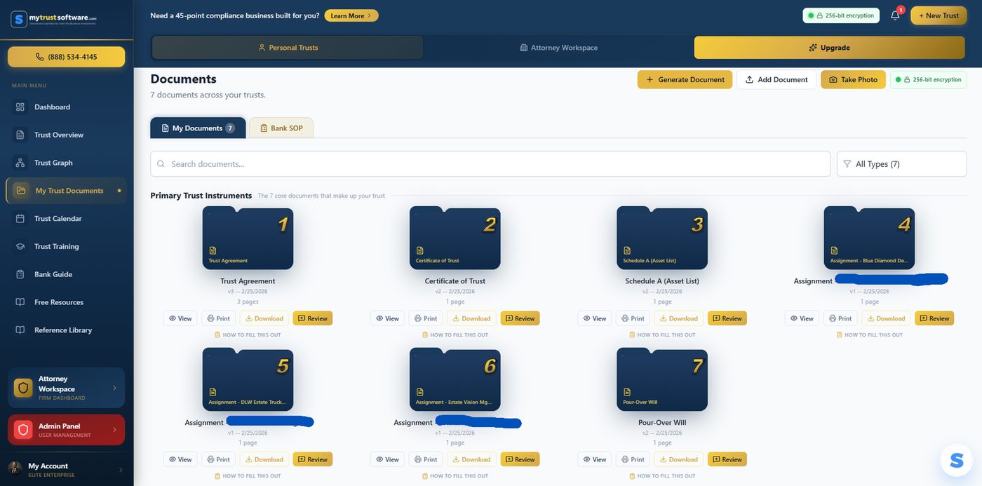 Client documents with review and markup built in