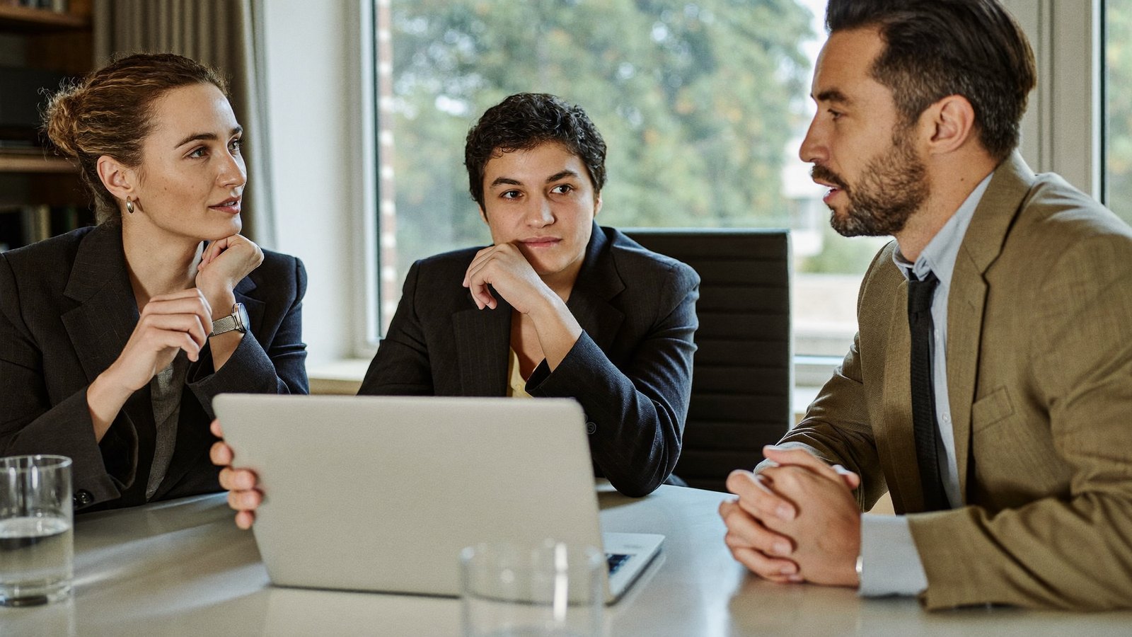 Legal team collaborating on client matters